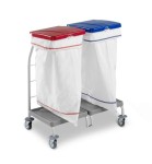 STELAŻ DUST  Z POWŁOKĄ RILSAN 2X70L Z POKRYWA I PEDŁAŁEM