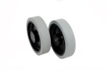 WHEEL FRONT D.200 PU GREY-BLACK 2PCS SET NILFISK 9100002546
