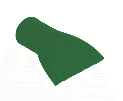 SILICONE NOZZLE FDA 120MM GREEN D40