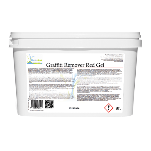 Graffiti Remover Red Gel 5L - preparat do usuwania wielowarstwowego graffiti, farb, markerów z powie