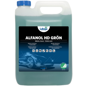 Lahega Alfanol HD Green - usuwanie tłuszczu, oleju, smarów, sadzy z elewacji, kostki brukowej, tynku, betonu, kamień, tworzyw sztucznych, elementów malowanych
