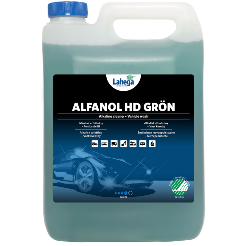 Lahega Alfanol HD Green - usuwanie tłuszczu, oleju, smarów, sadzy z elewacji, kostki brukowej, tynku