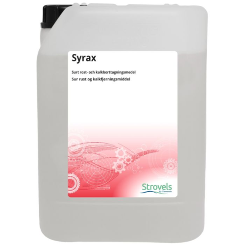 Strovels Syrax 10L - kwaśny preparat do usuwania zabrudzeń budowlanych, betonu, klejów, rdzy, wykwit