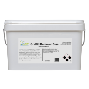 Graffiti Remover Blue Gel 5L - żelowy preparat do usuwania graffiti, farb i markerów w okresie zimowym z powierzchni mineralnych, cegły, betonu, murów, ścian, powierzchni lakierowanych, przystanków, znaków