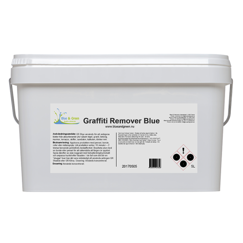 Graffiti Remover Blue Gel 5L - żelowy preparat do usuwania graffiti, farb i markerów w okresie zimow