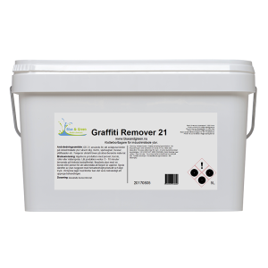 Graffiti Remover 21 Gel 5L - preparat do usuwania graffiti, farb, markerów z powierzchni wrażliwych, metalu, szkła, plastiku, powierzchni lakierowanych, elewacji, znaków drogowych, ławek, bram garażowych, drzwi, przystanków