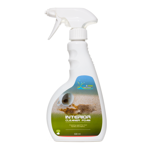 Blue & Green Interior Cleaner Foam 500ml - pianka do czyszczenia powierzchni plastikowych i tekstyln