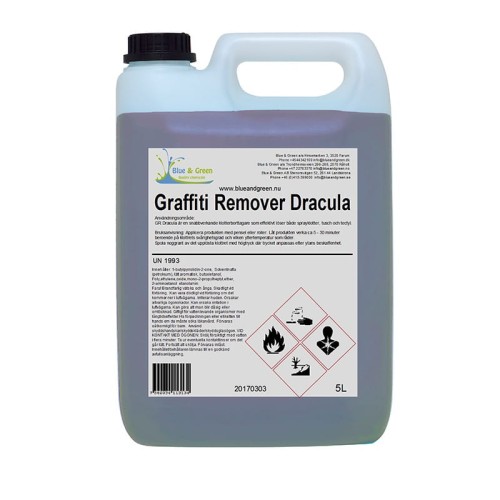 Graffiti Remover Dracula 5L - preparat do usuwania najcięższych graffiti i cieni po graffiti oraz bi