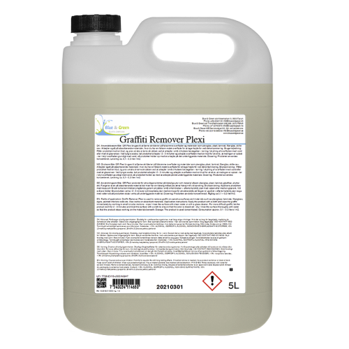 Graffiti Remover Plexi 5L - preparat do usuwania graffiti, farb i markerów z powierzchni wrażliwych,