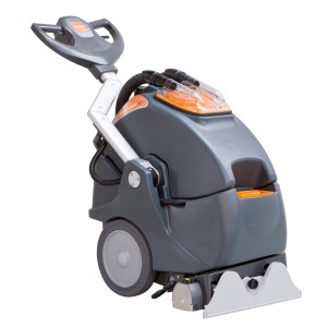 TASKI procarpet 45 - duże urządzenie 2 w 1 do utrzymania czystości dywanów, wykładzin dywanowych i obić, przeznaczone do wykonywania gruntownego czyszczenia metodą ekstrakcyjną lub czyszczenia pośredniego metodą odświeżania: kapsułkowanie, o szeroko