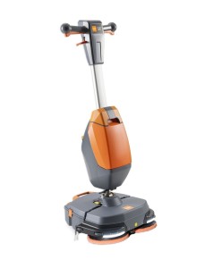 TASKI ULTIMAXX 360 – szorowarka TASKI ULTIMAXX 360, zestaw gotowy do pracy (bateria, ładowarka, 2 tarcze, 2 pady)