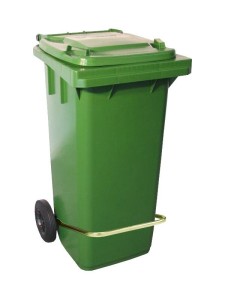 POJEMNIK MGB 240L ZIELONY Z PEDAŁEM