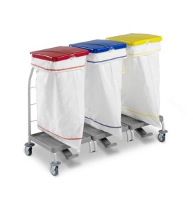 STELAŻ DUST  Z POWŁOKĄ RILSAN 3X70L Z POKRYWA I PEDŁAŁEM