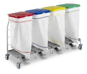 STELAŻ DUST  Z POWŁOKĄ RILSAN 4X70L Z POKRYWA I PEDŁAŁEM